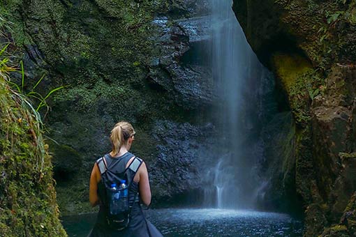 The waterfalls hike